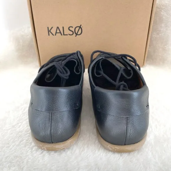 Kalso Women's Earth Shoes, The Chukka, Darby, Leather, Black, Size 10