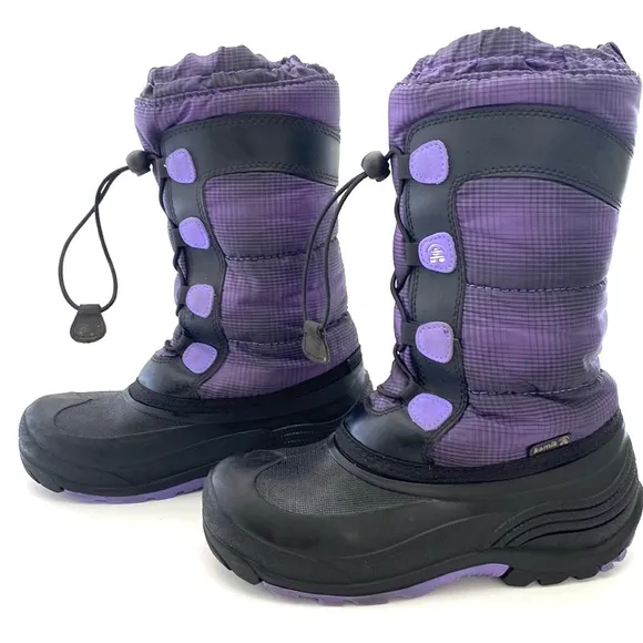Kamik Big Girl Youth Purple Moonracer Winter Boots SZ 4