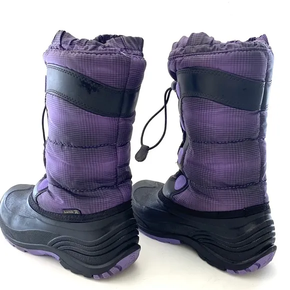 Kamik Big Girl Youth Purple Moonracer Winter Boots SZ 4