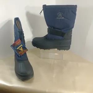 Kamik Cold Weather Boots Mens SZ 14 Blue Waterproof Snowboots Includes Liners.