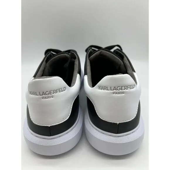 Karl Lagerfeld Paris Black Leather Shoes Designer Sneakers LF1S1107 Men Sz 12M📦