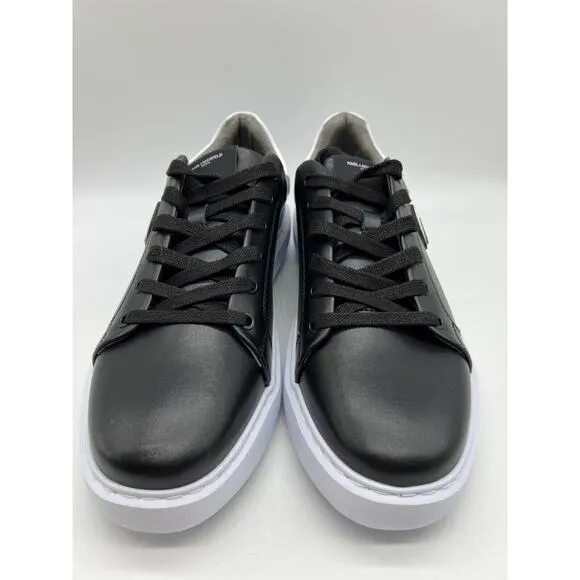 Karl Lagerfeld Paris Black Leather Shoes Designer Sneakers LF1S1107 Men Sz 12M📦