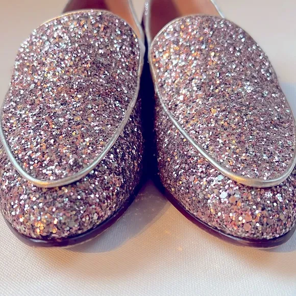 💖Kate Spade glitter loafers💖