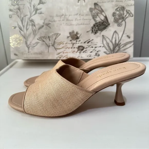 Kate Spade New York® Malibu Heeled Sandals Size 9 B in Beach Sand New No Box