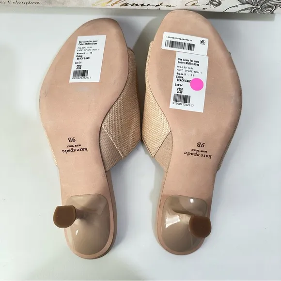 Kate Spade New York® Malibu Heeled Sandals Size 9 B in Beach Sand New No Box