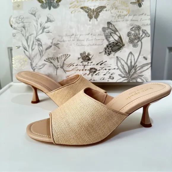 Kate Spade New York® Malibu Heeled Sandals Size 9 B in Beach Sand New No Box