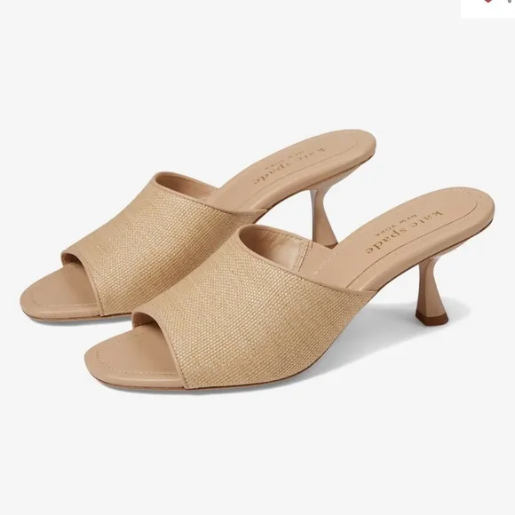 Kate Spade New York® Malibu Heeled Sandals Size 9 B in Beach Sand New No Box