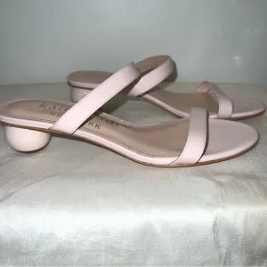KATE SPADE NEW YORK Women's Palm Springs Leather Sandal In Pale Dogwood US 6B