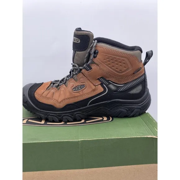 Keen Mens Comfortable Targhee IV Mid Waterproof Hiking Boots - Leather SZ 10.5