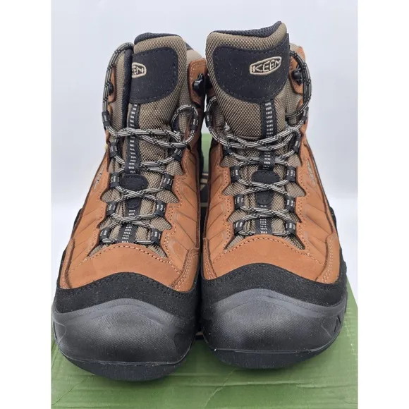 Keen Mens Comfortable Targhee IV Mid Waterproof Hiking Boots - Leather SZ 10.5