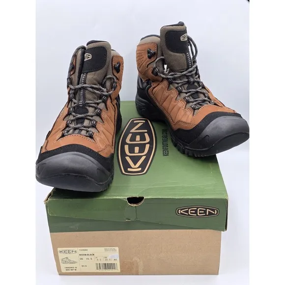 Keen Mens Comfortable Targhee IV Mid Waterproof Hiking Boots - Leather SZ 10.5