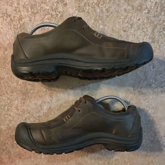 Keen Portsmouth II Shoes Men’s 11 Leather Brown Lace Up Casual Outdoor Sneakers