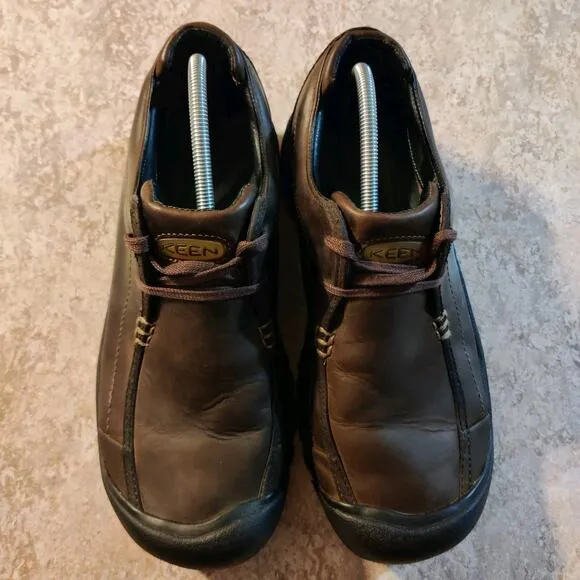Keen Portsmouth II Shoes Men’s 11 Leather Brown Lace Up Casual Outdoor Sneakers
