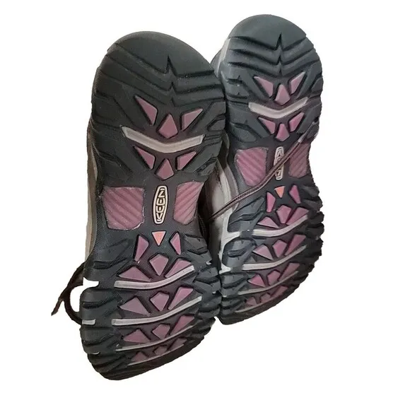Keen Targhee III Waterproof Hiking Shoes Women's Size 8 Brown Pink