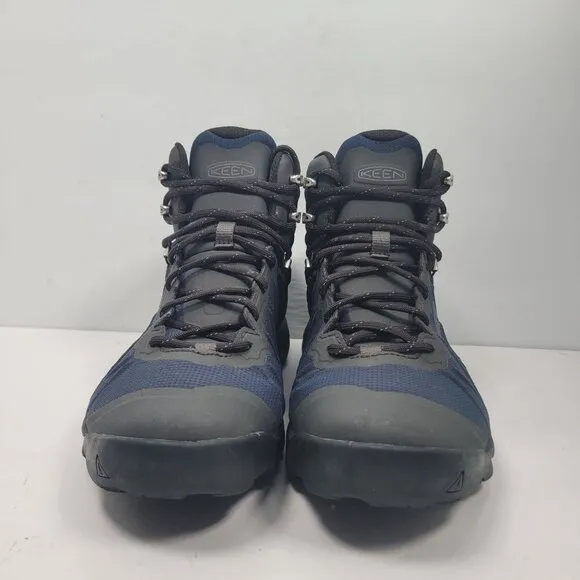 Keen Venture Mid Men's Blue Waterproof Hiking Boots 1021166 US Size 9.5