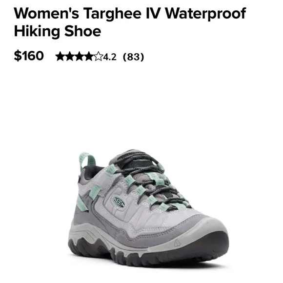 Keen Women’s Targhee IV Waterproof Hiking Shoe size 7.5