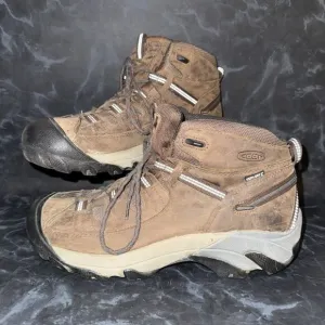 Keen Targhee II Brown Leather Waterproof Outdoor Hiking Boots Mens Size 11