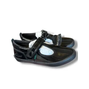 Kickers Kariko T-Strap Black Patent Leather Mary Janes Girls Shoes Size 27 10 US