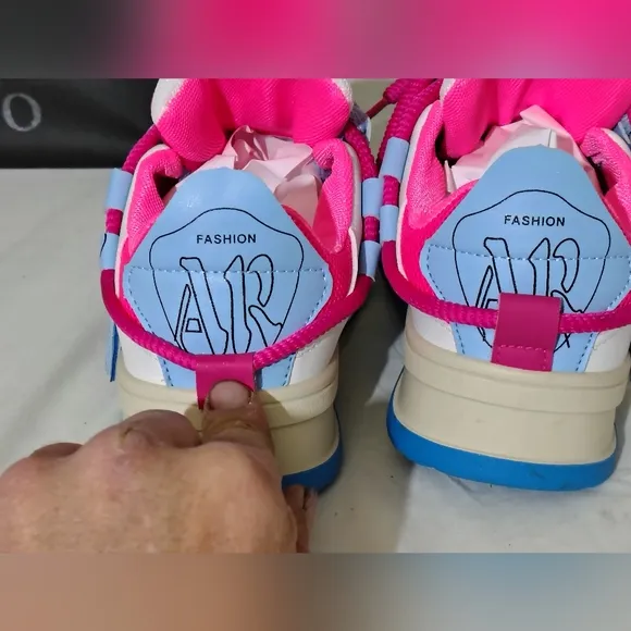 Kids Shoes - Blue and Pink In Size 38 Europe Us siz 6.5