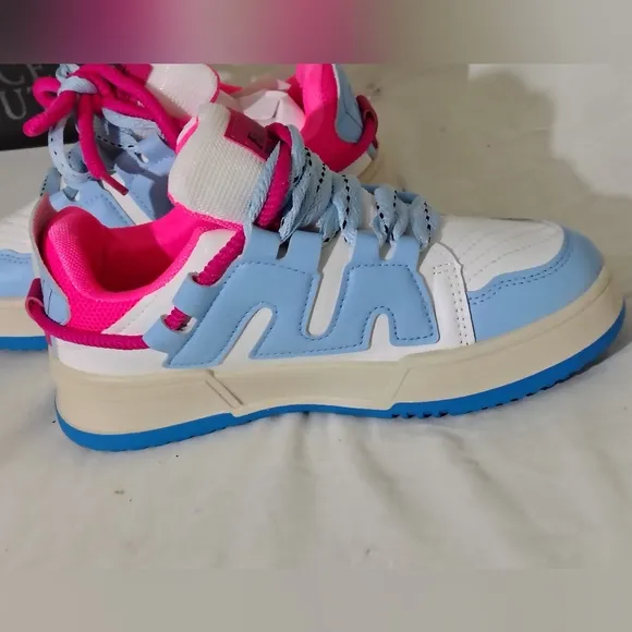Kids Shoes - Blue and Pink In Size 38 Europe Us siz 6.5