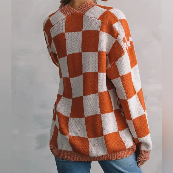 Kinsley Open Front Plaid Cardigan
