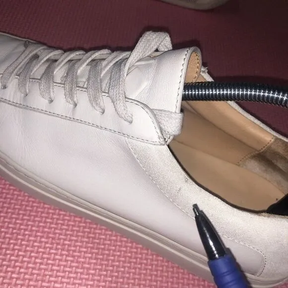 KOLO Leather Low Top Sneakers Shoes Beige Leather Womens Size 41 Italy