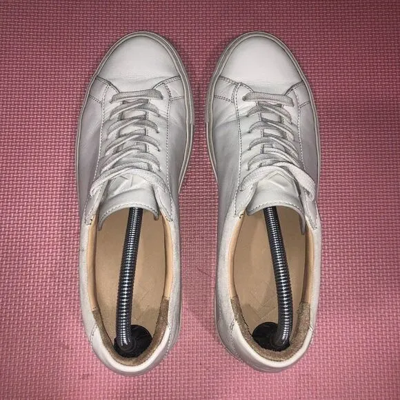 KOLO Leather Low Top Sneakers Shoes Beige Leather Womens Size 41 Italy