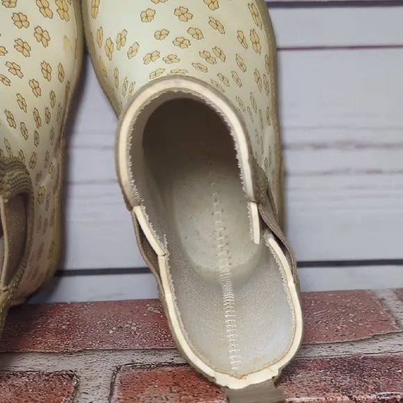 Konges Slojd Baby Toddler Welly Rubber Boots Buttercup Yellow Ditsy Daisy 5/5.5