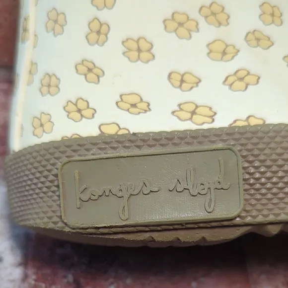 Konges Slojd Baby Toddler Welly Rubber Boots Buttercup Yellow Ditsy Daisy 5/5.5