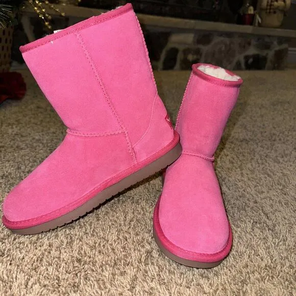 Koolaburra by UGG Suede Boots Raspberry Rose Size 4y (6 Wmn)