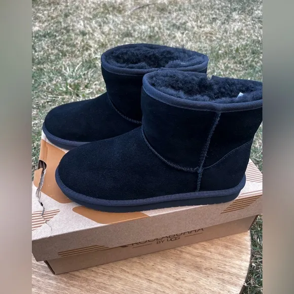 Koolaburra by UGG Youth SZ 5 K Koola Mini Black Suede Boots
