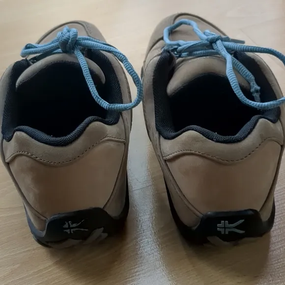Kuru Chicane Shoes Leather Women's Warmstone Brown Blue Sz 8.5 Hiking Travel