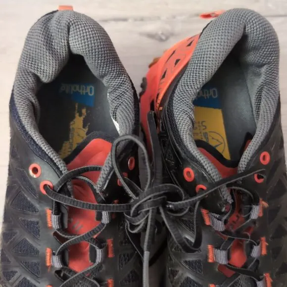 La Sportiva Bushido II Shoes Mens Size 10 Black Hiking Trail Run Shoes LaSportiv
