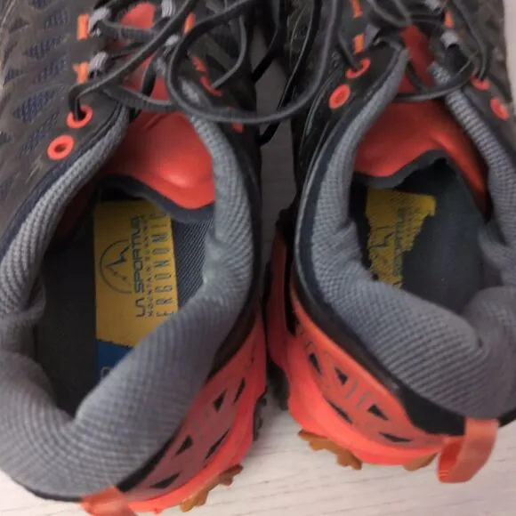 La Sportiva Bushido II Shoes Mens Size 10 Black Hiking Trail Run Shoes LaSportiv