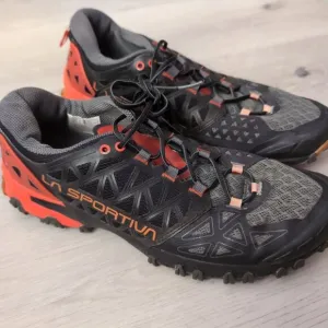 La Sportiva Bushido II Shoes Mens Size 10 Black Hiking Trail Run Shoes LaSportiv