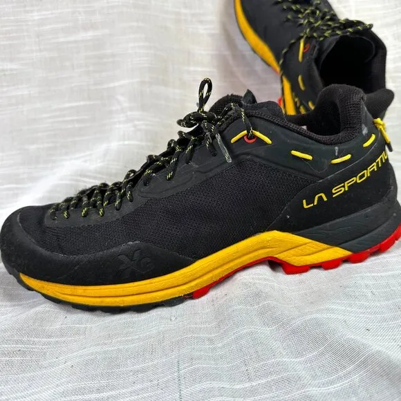 La Sportiva TX Guide Approach Vibram Shoes Men's Black &amp; Yellow Size US 9 / UK 8