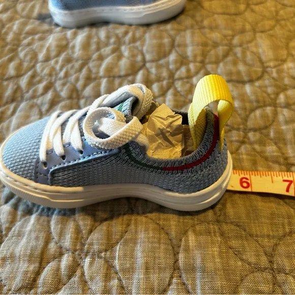 Lacoste La Piquee light blue textile sneakers Toddler SIZE 4 NWT