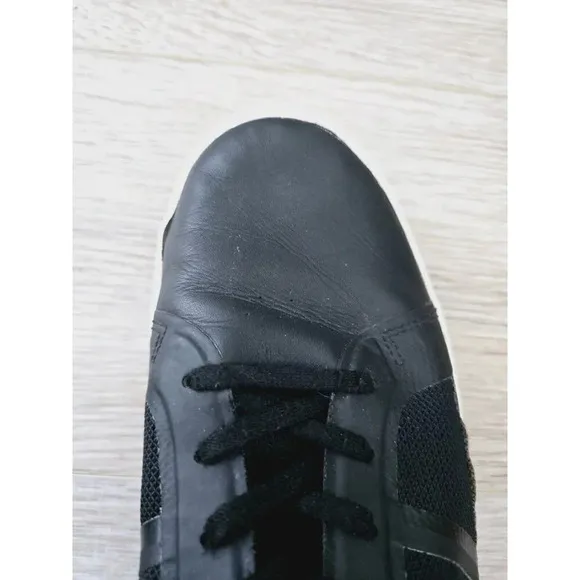 Lacoste Strideur 116 Black Low Rise Mens Lace Up Fashion Sneakers Shoes 12