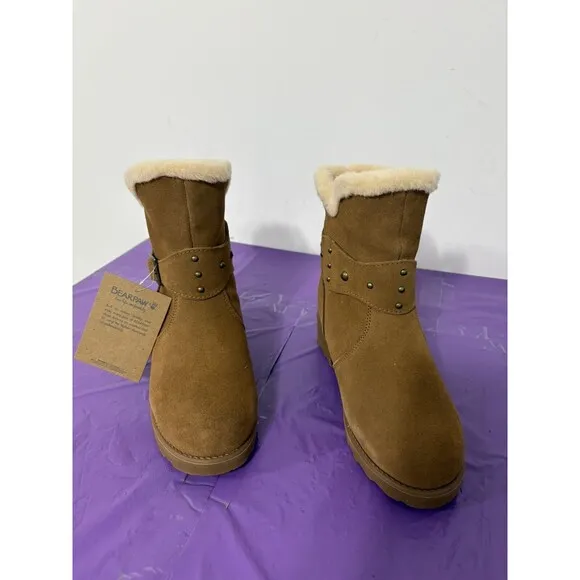Ladies Bearpaw Kathleen Brown Boots New In Box Size 6