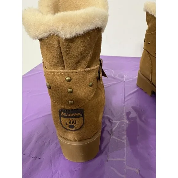 Ladies Bearpaw Kathleen Brown Boots New In Box Size 6