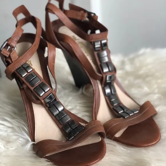 Lamb Embellished Leather Statement Shoes