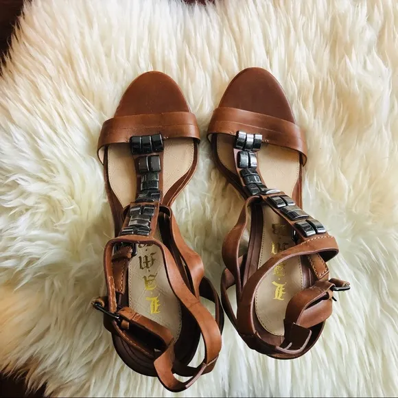 Lamb Embellished Leather Statement Shoes