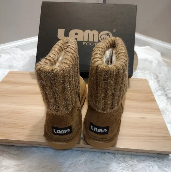 Lamo Suede Water Resistant Boots with Sweater Cuff - Empire Women's Size 7 🆕
