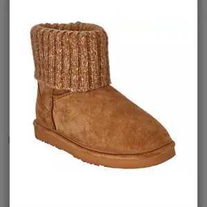 Lamo Suede Water Resistant Boots with Sweater Cuff - Empire Women's Size 7 🆕