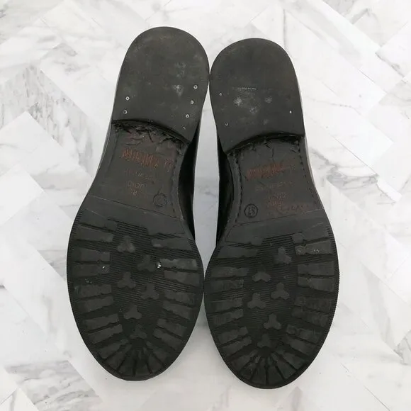 LE BOHEMIEN Front Zipper Leather Oxford Shoes Size 37