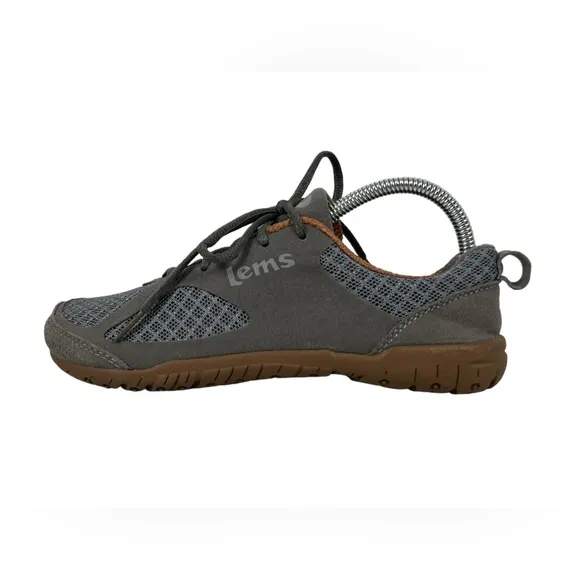 LEMS Primal 2 Barefoot Sneakers Shoes Slate Gray EU 40 Fabric Suede Upper
