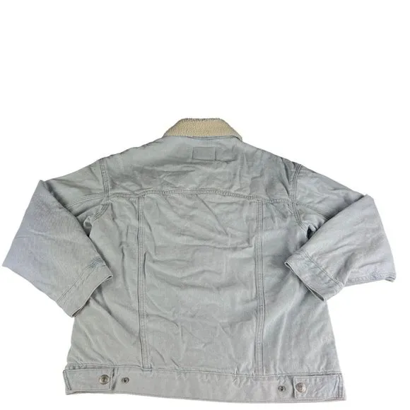 Levi's Silvertab Loose Light Blue Denim Trucker Jacket Men's Size S