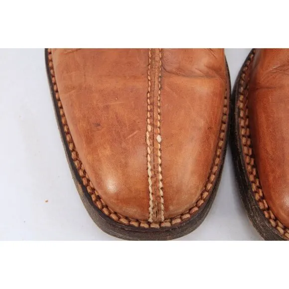 Lidfort for Barney's Mens Leather Lace Up Shoes Brown Tan Mens Sz 9