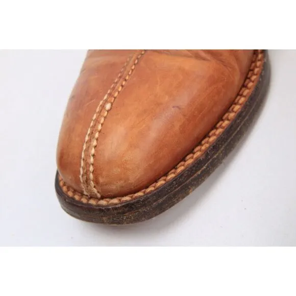 Lidfort for Barney's Mens Leather Lace Up Shoes Brown Tan Mens Sz 9