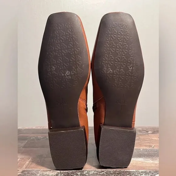 Linea Paolo Brown Leather Zip Up Ankle Boots Women Size 4.5